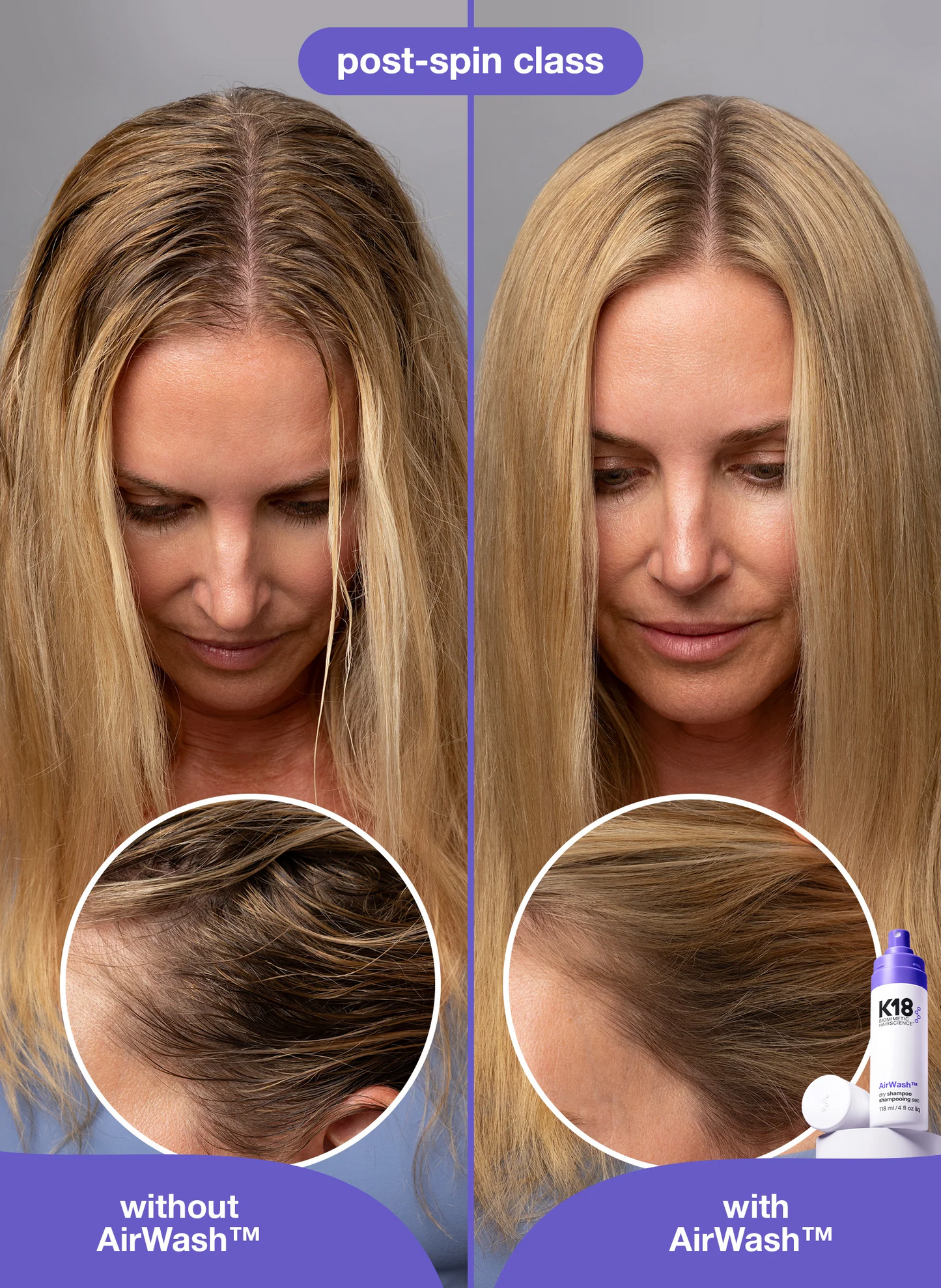 AirWash™ dry shampoo